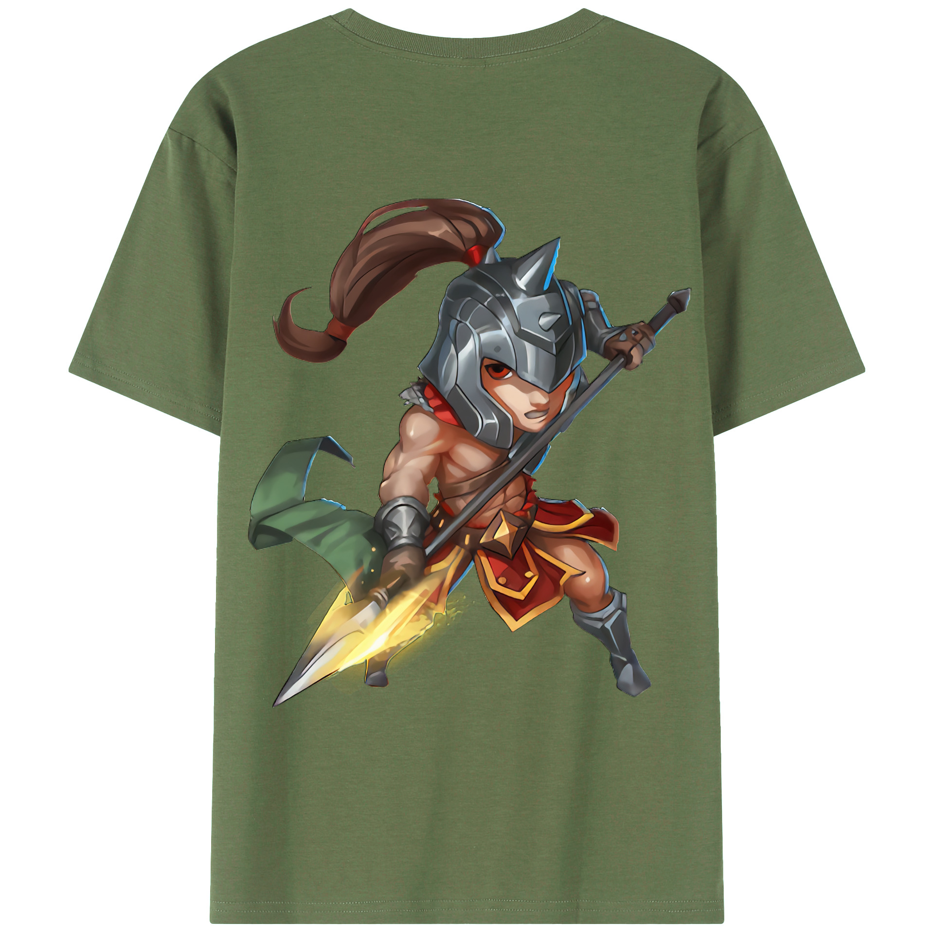 （画像用） リーグ・オブ・レジェンド League of Legends LOL 綿100％ メンズ半袖Tシャツ（バックプリント） 通気性